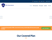 Tablet Screenshot of nrilifeinsurance.com